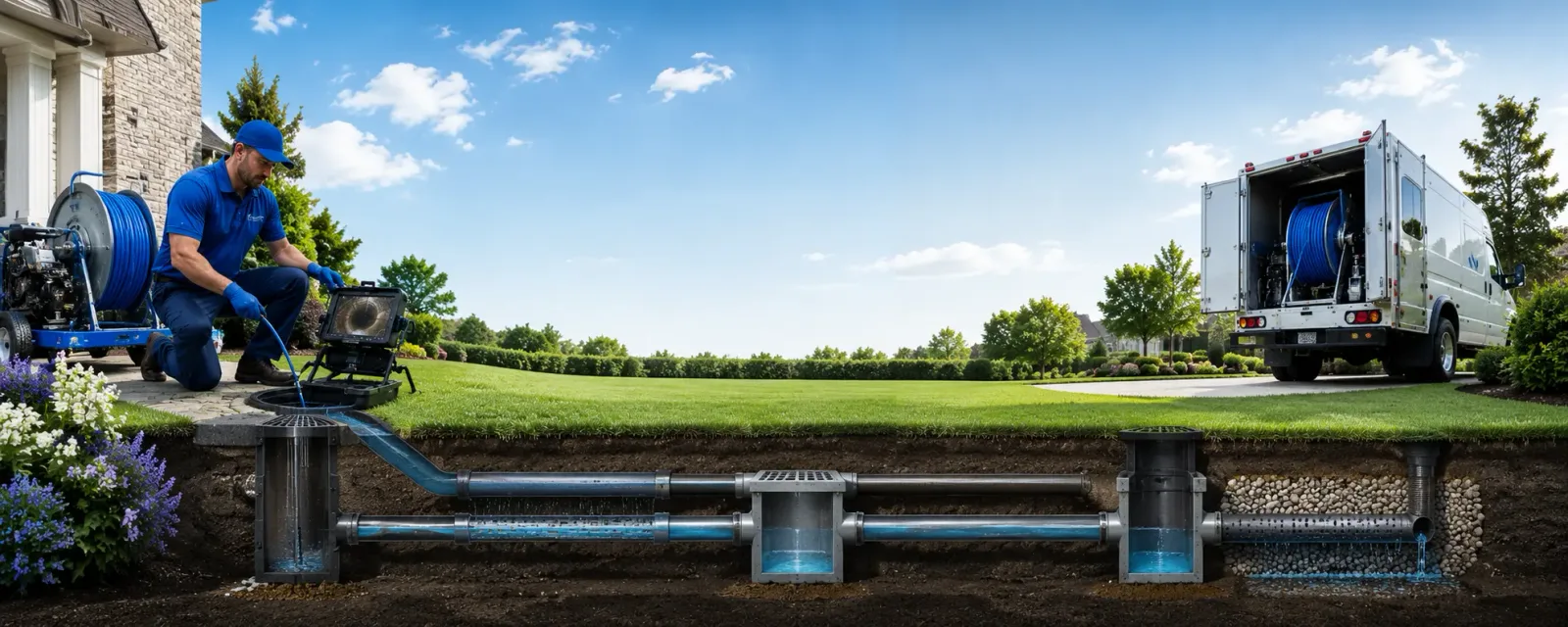 Outdoor drain cleaning information for Milton, NY